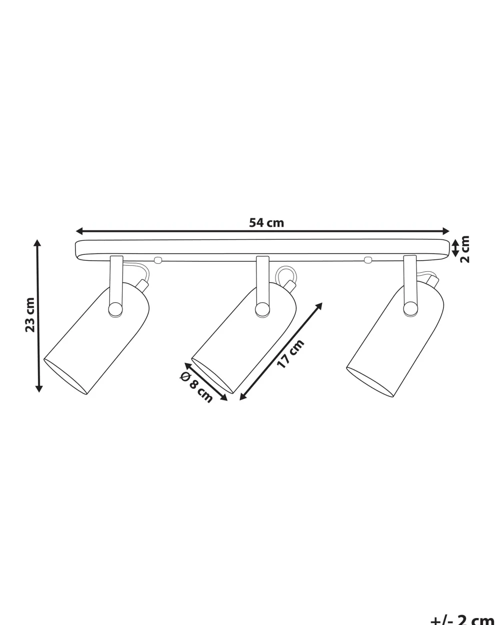 Cheap Beliani Kattovalaisin 3 Polttimoa Metalli Musta Tyria