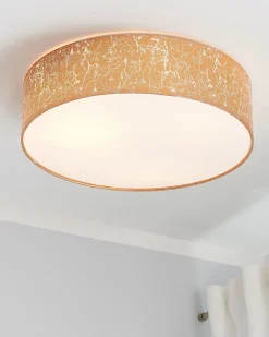 Valaisimet<Beliani Kattovalaisin 3 Polttimoa Polypuuvilla Kupari Rena