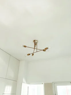 Valaisimet<Beliani Kattovalaisin 6 Polttimoa Metalli Messinki Kidane