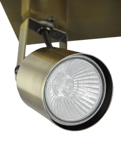 Valaisimet<Beliani Kattovalaisin 4 Polttimoa Rauta Messinki Bonte