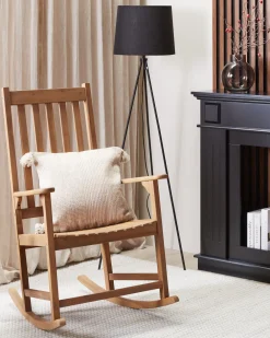 Tuolit<Beliani Keinutuoli Akaasia Vaalea Puu Bojano