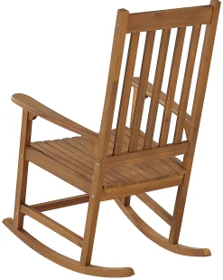 Tuolit<Beliani Keinutuoli Akaasia Vaalea Puu Bojano