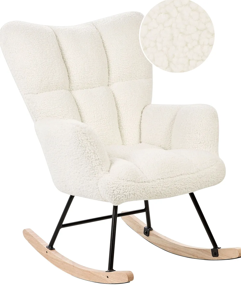 Fashion Beliani Keinutuoli Buklee Valkoinen Oulu