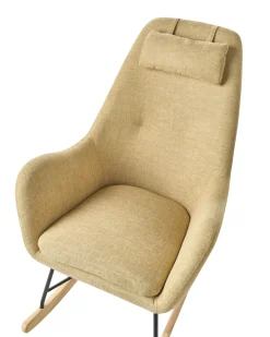 Tuolit<Beliani Keinutuoli Kangas Keltainen Arrie