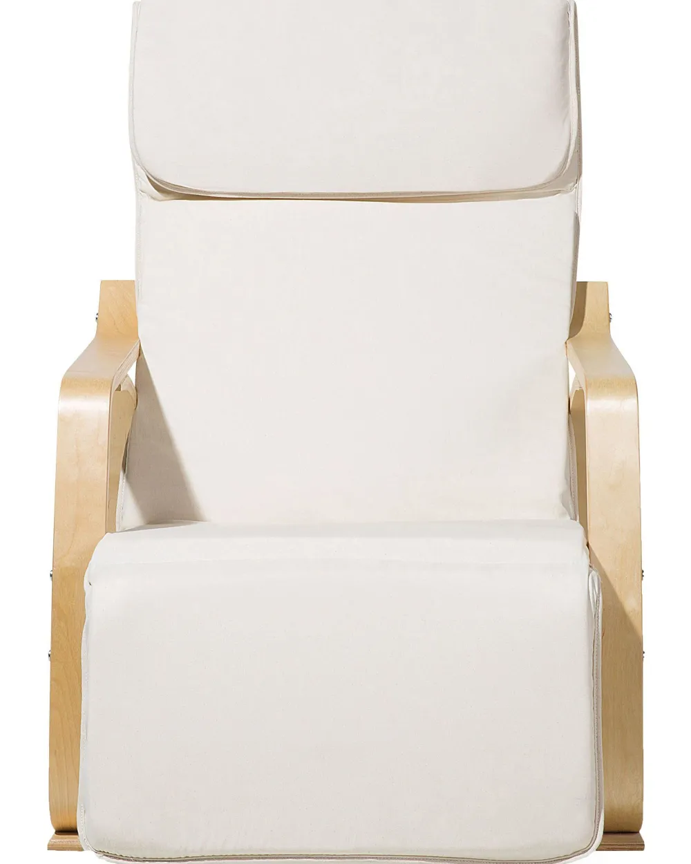 Tuolit<Beliani Keinutuoli Kangas Kermanvalkoinen Weston