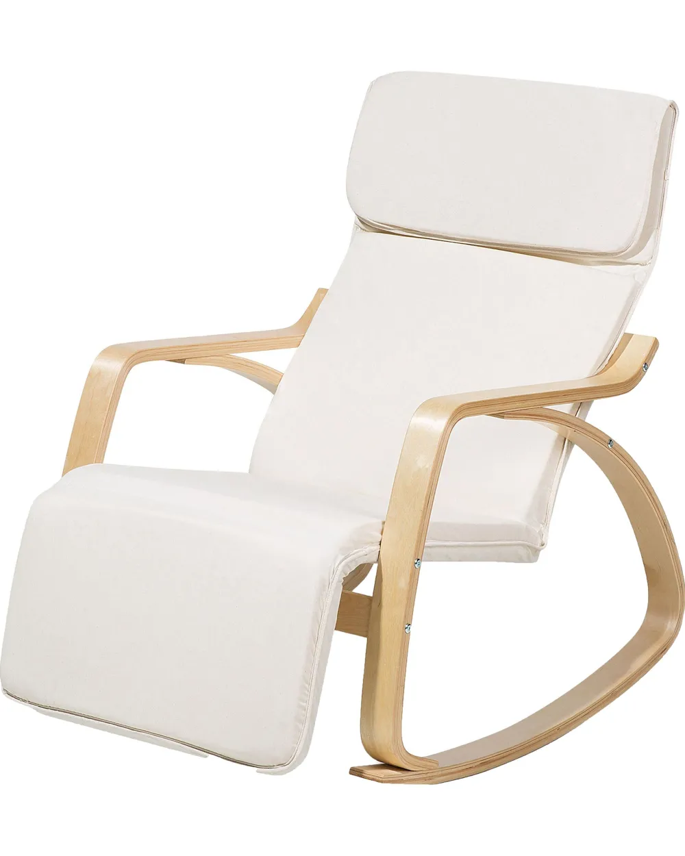 Tuolit<Beliani Keinutuoli Kangas Kermanvalkoinen Weston