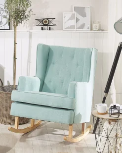 Discount Beliani Keinutuoli Kangas Mintunvihrea Trondheim Ii