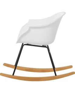 Tuolit<Beliani Keinutuoli Muovi Valkoinen Harmony