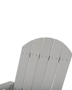 Tuolit<Beliani Keinutuoli Muovipuu Vaaleanharmaa Adirondack