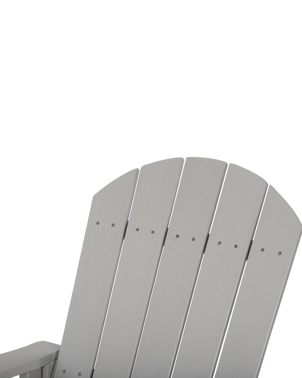 Tuolit<Beliani Keinutuoli Muovipuu Vaaleanharmaa Adirondack