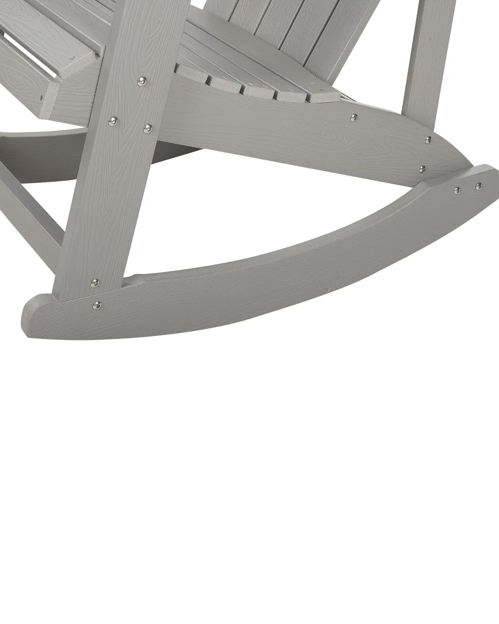 Tuolit<Beliani Keinutuoli Muovipuu Vaaleanharmaa Adirondack