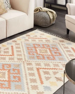 Matot<Beliani Kelim-Matto Puuvilla Monivarinen 160 X 230 Cm Atan