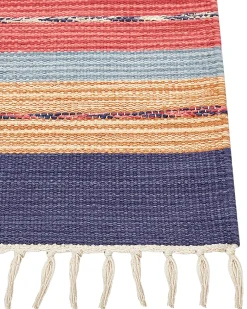 Discount Beliani Kelim-Matto Puuvilla Monivarinen 140 X 200 Cm Gandzak