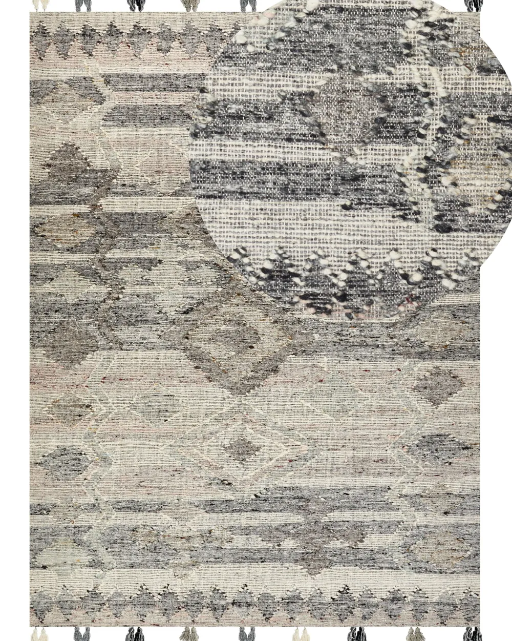 Cheap Beliani Kelim-Matto Villa Harmaa 160 X 230 Cm Aratashen