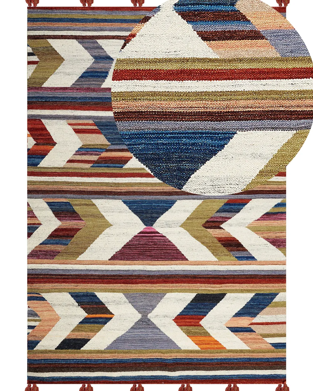 Matot<Beliani Kelim-Matto Villa Monivarinen 140 X 200 Cm Mrgashat