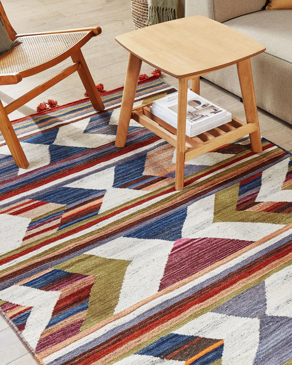 Matot<Beliani Kelim-Matto Villa Monivarinen 140 X 200 Cm Mrgashat