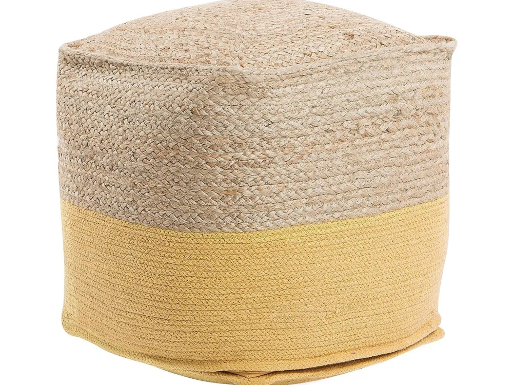 Hot Beliani Keltainen Juuttirahi 44 X 44 Cm Kirama