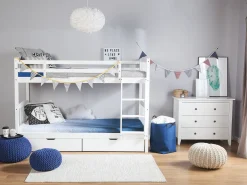 Lastenhuone<Beliani Kerrossanky Manty Säilytystila Valkoinen 90 X 200 Cm Revin