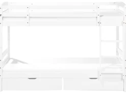 Sängyt<Beliani Kerrossanky Manty Säilytystila Valkoinen 90 X 200 Cm Regat