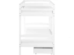 Sängyt<Beliani Kerrossanky Manty Säilytystila Valkoinen 90 X 200 Cm Regat