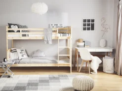 Outlet Beliani Kerrossanky Manty Vaalea Puu 90 X 200 Cm Radon