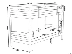 Outlet Beliani Kerrossanky Manty Valkoinen 90 X 200 Cm Regat