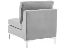 Cheap Beliani Keskimoduuli Sametti Harmaa Evja