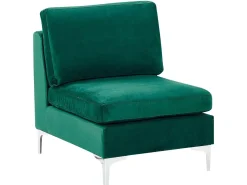 Clearance Beliani Keskimoduuli Sametti Vihrea Evja