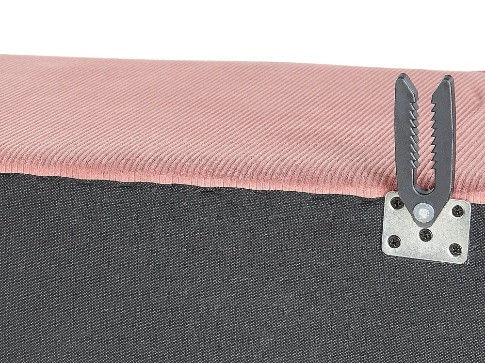 Nojatuolit<Beliani Keskimoduuli Vakosametti Vaaleanpunainen Lemvig