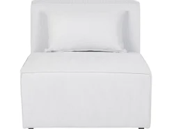 Nojatuolit<Beliani Keskimoduuli Vakosametti Luonnonvalkoinen Lemvig