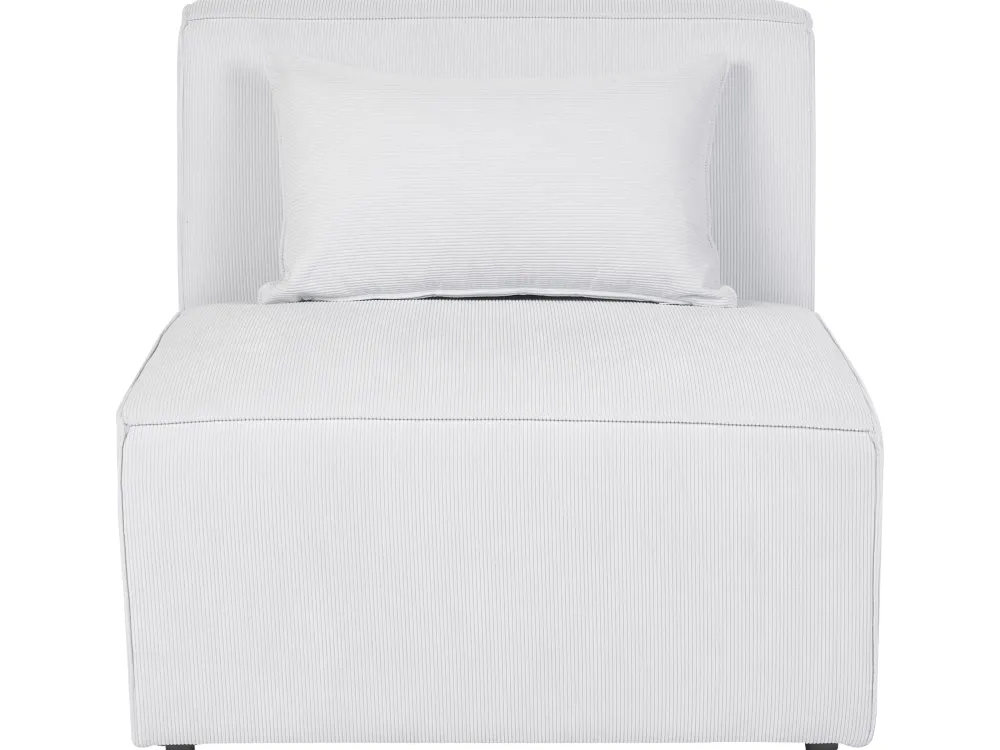 Nojatuolit<Beliani Keskimoduuli Vakosametti Luonnonvalkoinen Lemvig