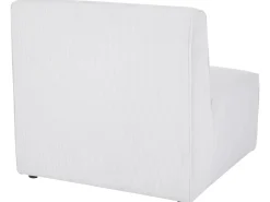 Nojatuolit<Beliani Keskimoduuli Vakosametti Luonnonvalkoinen Lemvig