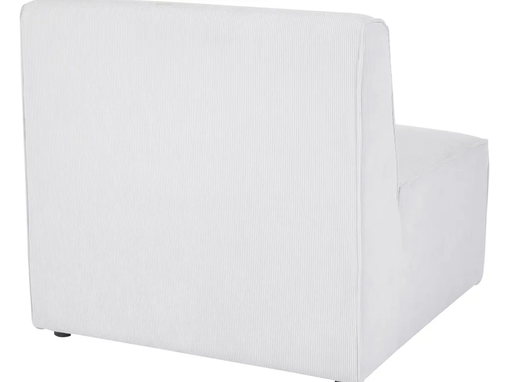 Nojatuolit<Beliani Keskimoduuli Vakosametti Luonnonvalkoinen Lemvig