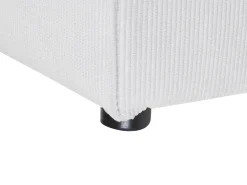 Nojatuolit<Beliani Keskimoduuli Vakosametti Luonnonvalkoinen Lemvig