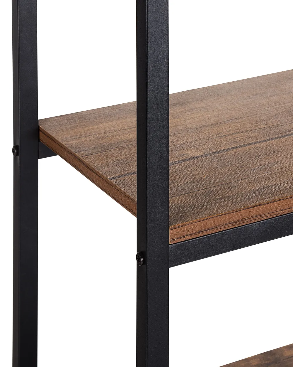 Säilytys<Beliani Kirjahylly 3 Hyllya 3 Laatikkoa Tumma Puu/Musta Tifton