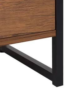 Säilytys<Beliani Kirjahylly 3 Hyllya 3 Laatikkoa Tumma Puu/Musta Tifton