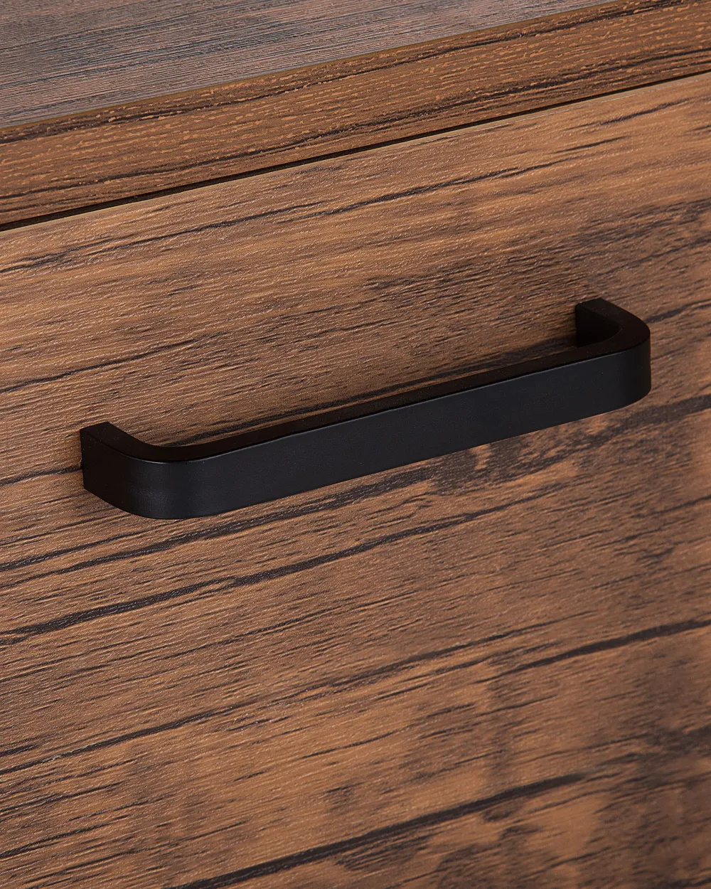 Säilytys<Beliani Kirjahylly 3 Hyllya 3 Laatikkoa Tumma Puu/Musta Tifton