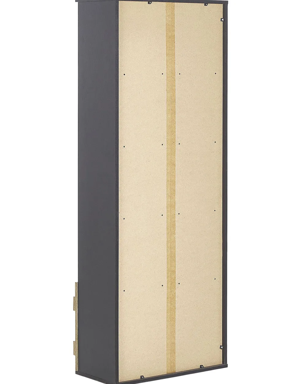 Säilytys<Beliani Kirjahylly 4 Hyllya Kaappi Vaalea Puu/Musta Salter