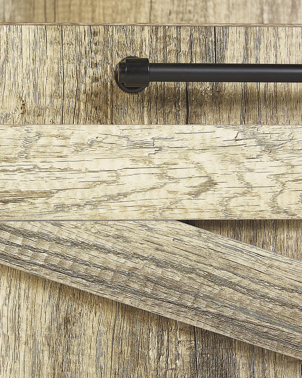 Säilytys<Beliani Kirjahylly 4 Hyllya Kaappi Vaalea Puu/Musta Salter