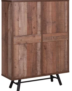 Store Beliani Kirjahylly 4 Hyllya Kaappi 2 Laatikkoa Vaalea Puu Atlanta