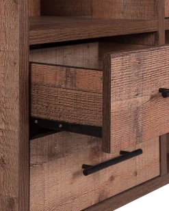 Store Beliani Kirjahylly 4 Hyllya Kaappi 2 Laatikkoa Vaalea Puu Atlanta