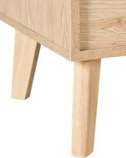 Säilytys<Beliani Kirjahylly 3 Hyllya Kaappi Vaalea Puu Parton