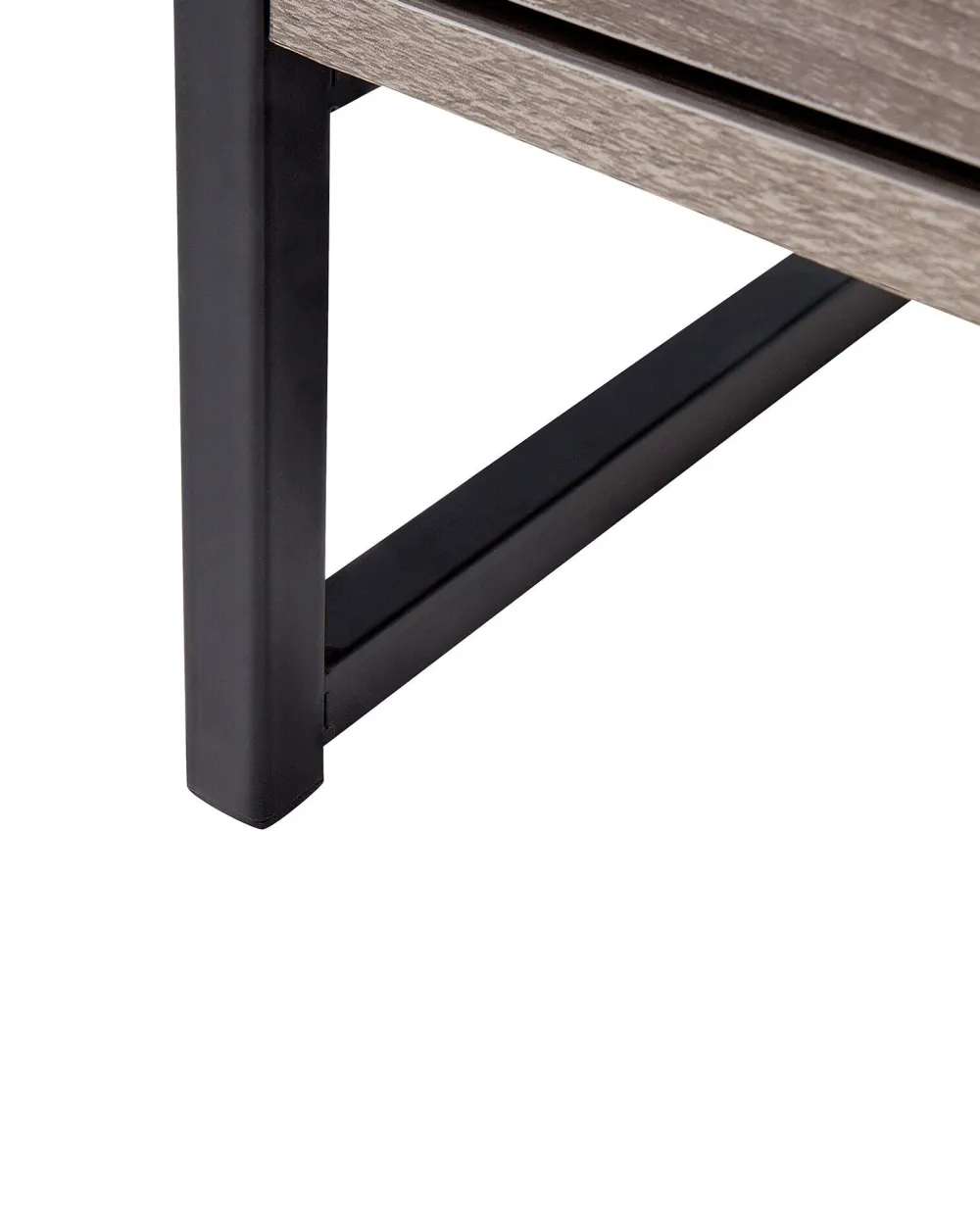 Säilytys<Beliani Kirjahylly 3 Hyllya Laatikko Ruskeanharmaa Keene