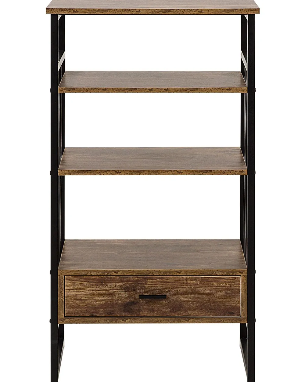 Sale Beliani Kirjahylly 3 Hyllya Laatikko Tumma Puu Keene