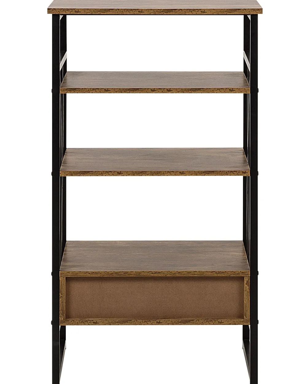 Sale Beliani Kirjahylly 3 Hyllya Laatikko Tumma Puu Keene