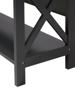 Best Sale Beliani Kirjahylly 4 Hyllya Musta Foster