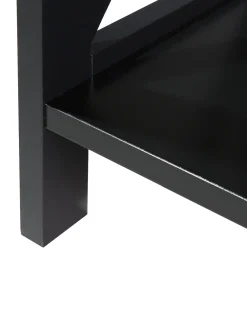 Best Sale Beliani Kirjahylly 4 Hyllya Musta Foster