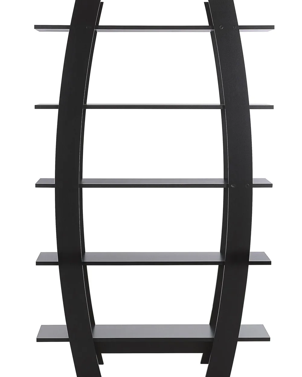 New Beliani Kirjahylly 5 Hyllya Musta Kener