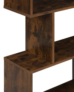 Säilytys<Beliani Kirjahylly 6 Hyllya Tumma Puu Valdosa