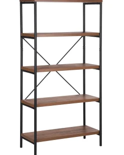 Cheap Beliani Kirjahylly 4 Hyllya Tumma Puu Brisbane